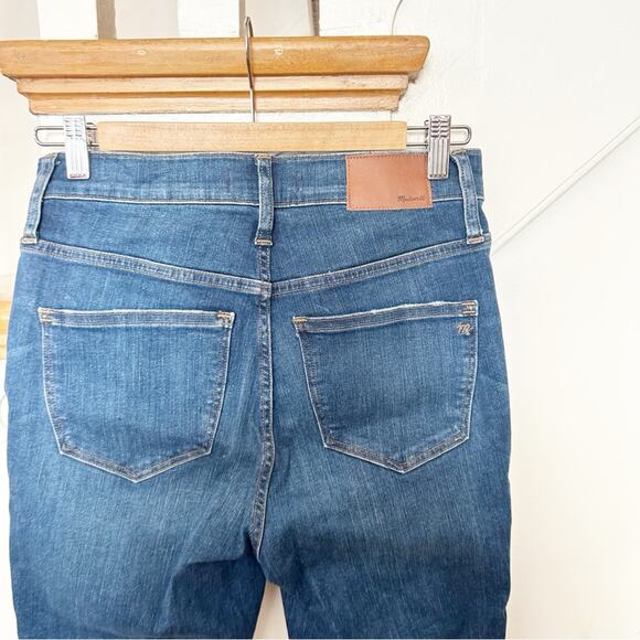 Madewell 10" High Rise Skinny Jeans Hanna Wash Stretch Denim Button Fly Size 27 - Picture 4 of 9